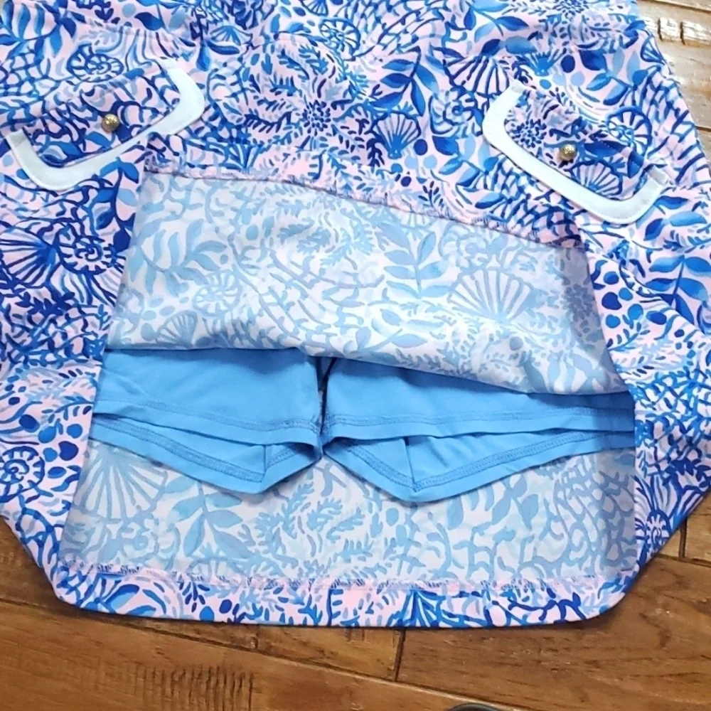 Lilly Pulitzer High Tides Good Vibes Monica Luxletic athletic skort
